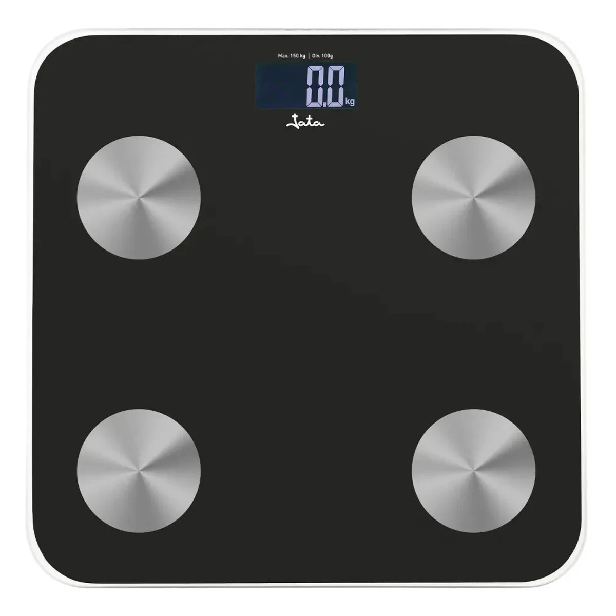Báscula Digital de Baño JATA HBAS1155 Negro Vidrio Cristal Templado 180 kg