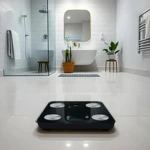 Báscula Digital de Baño JATA HBAS1155 Negro Vidrio Cristal Templado 180 kg