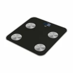 Báscula Digital de Baño JATA HBAS1155 Negro Vidrio Cristal Templado 180 kg