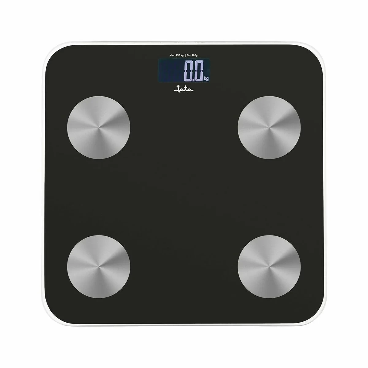 Báscula Digital de Baño JATA HBAS1155 Negro Vidrio Cristal Templado 180 kg