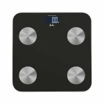 Báscula Digital de Baño JATA HBAS1155 Negro Vidrio Cristal Templado 180 kg
