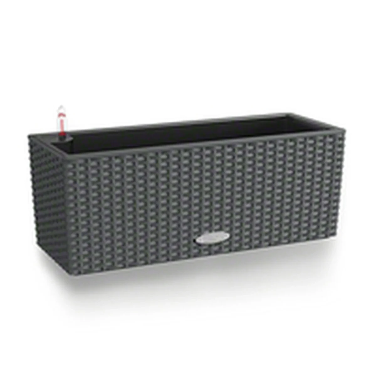 Maceta Lechuza Negro Gris Polipropileno