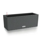 Maceta Lechuza Negro Gris Polipropileno