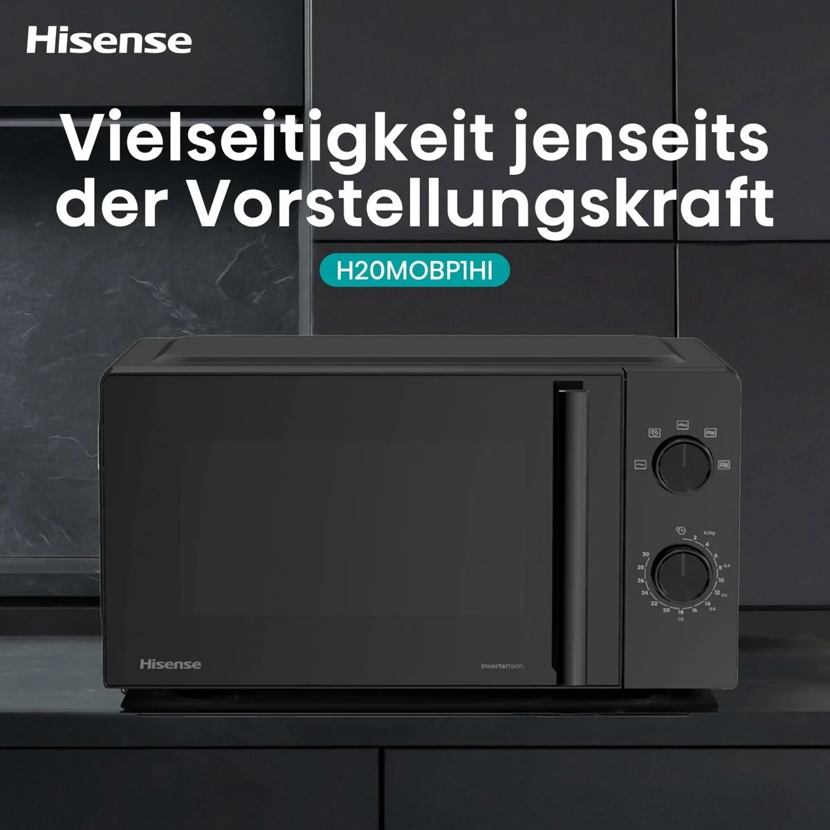 Microondas Hisense H20MOBP1HI Negro 700 W 20 L