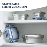 Fiambrera Tefal N11506 Plateado Acero Inoxidable Rectangular 2 L