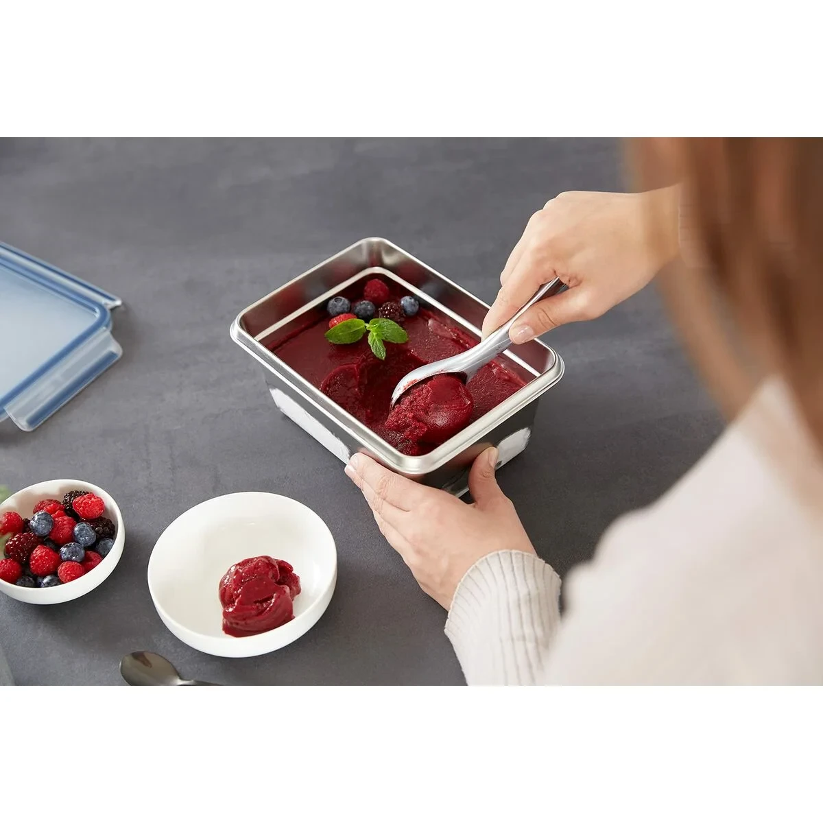 Fiambrera Tefal N11506 Plateado Acero Inoxidable Rectangular 2 L