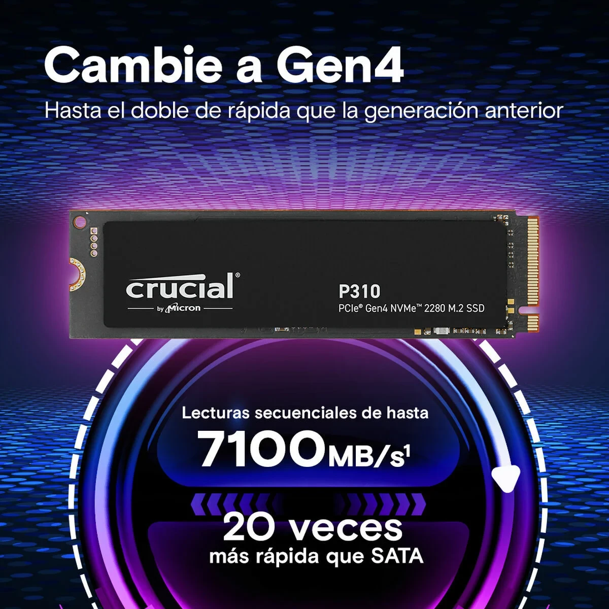 Disco Duro Crucial CT4000P310SSD8 4 TB SSD