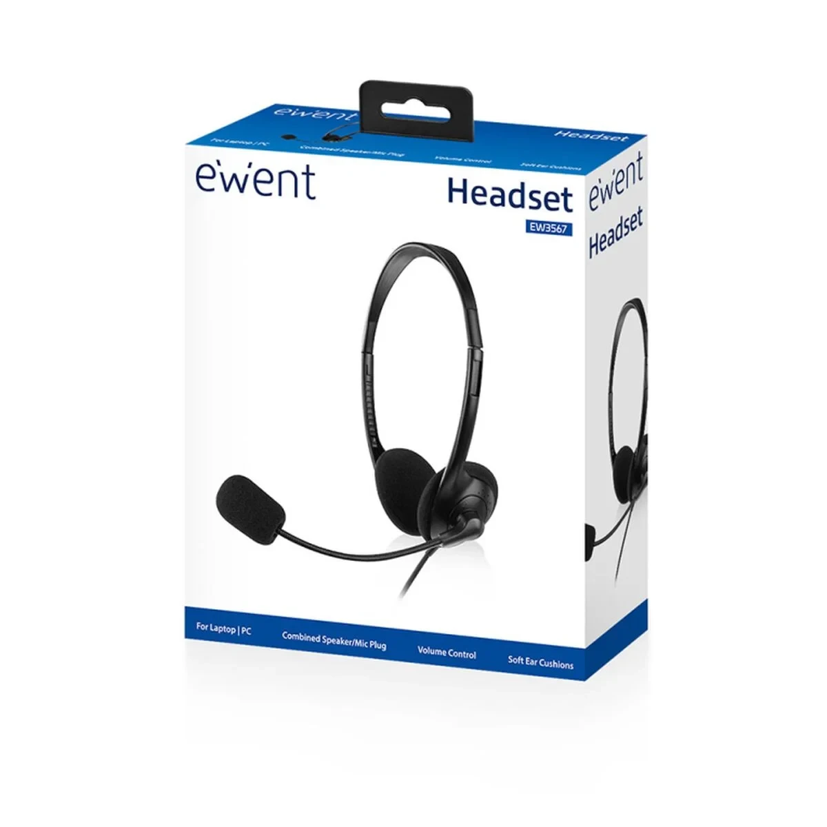 Auriculares con Micrófono Ewent EW3567 Negro (1 unidad)
