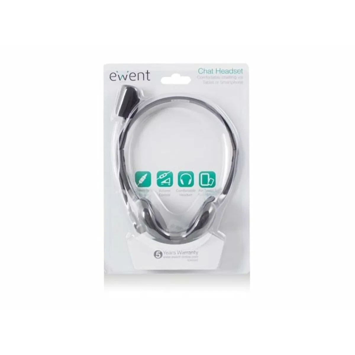 Auriculares con Micrófono Ewent EW3567 Negro (1 unidad)