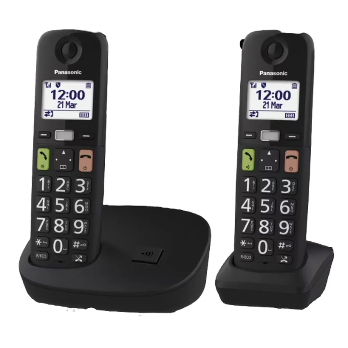 Teléfono Inalámbrico Panasonic KX-TGU112EXB Negro