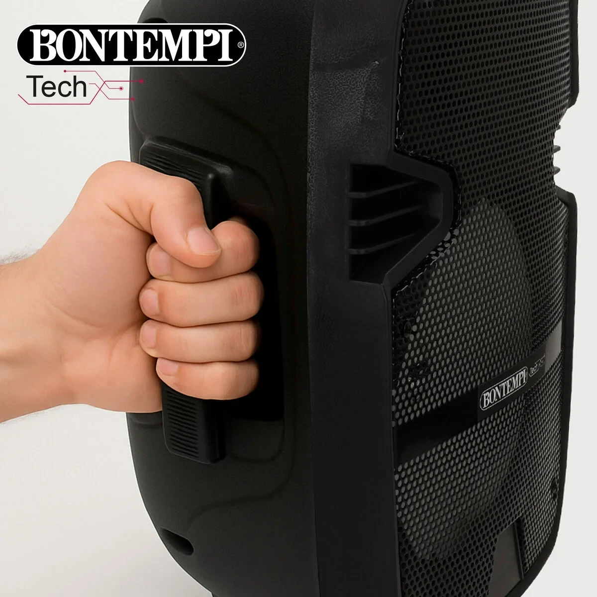 Altavoz con Micrófono Karaoke Bontempi Plástico 25 x 39 x 21 cm (2 Unidades)