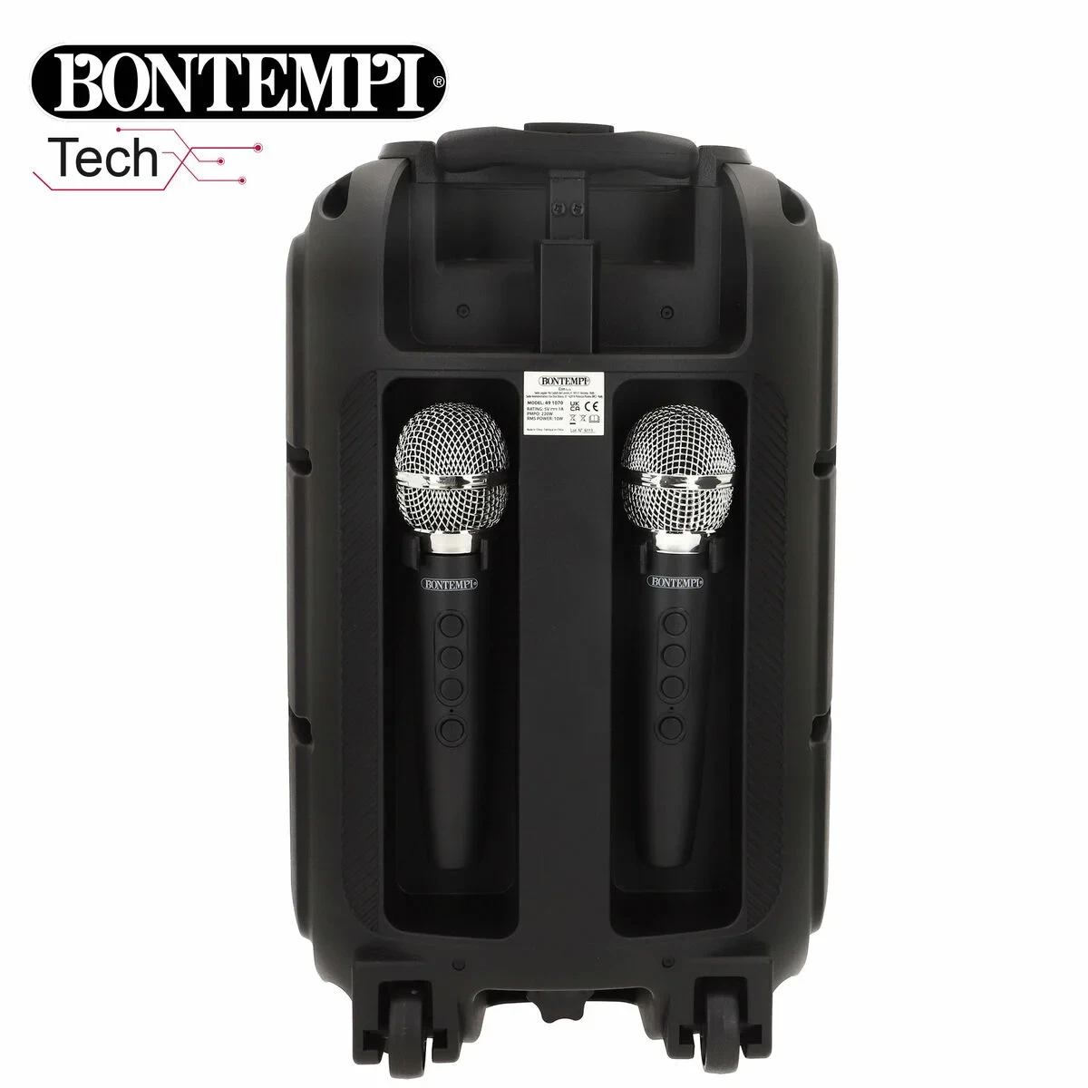 Altavoz con Micrófono Karaoke Bontempi Plástico 27 x 40 x 25 cm (2 Unidades)