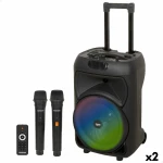 Altavoz con Micrófono Karaoke Bontempi Plástico 34 x 50 x 29 cm (2 Unidades)