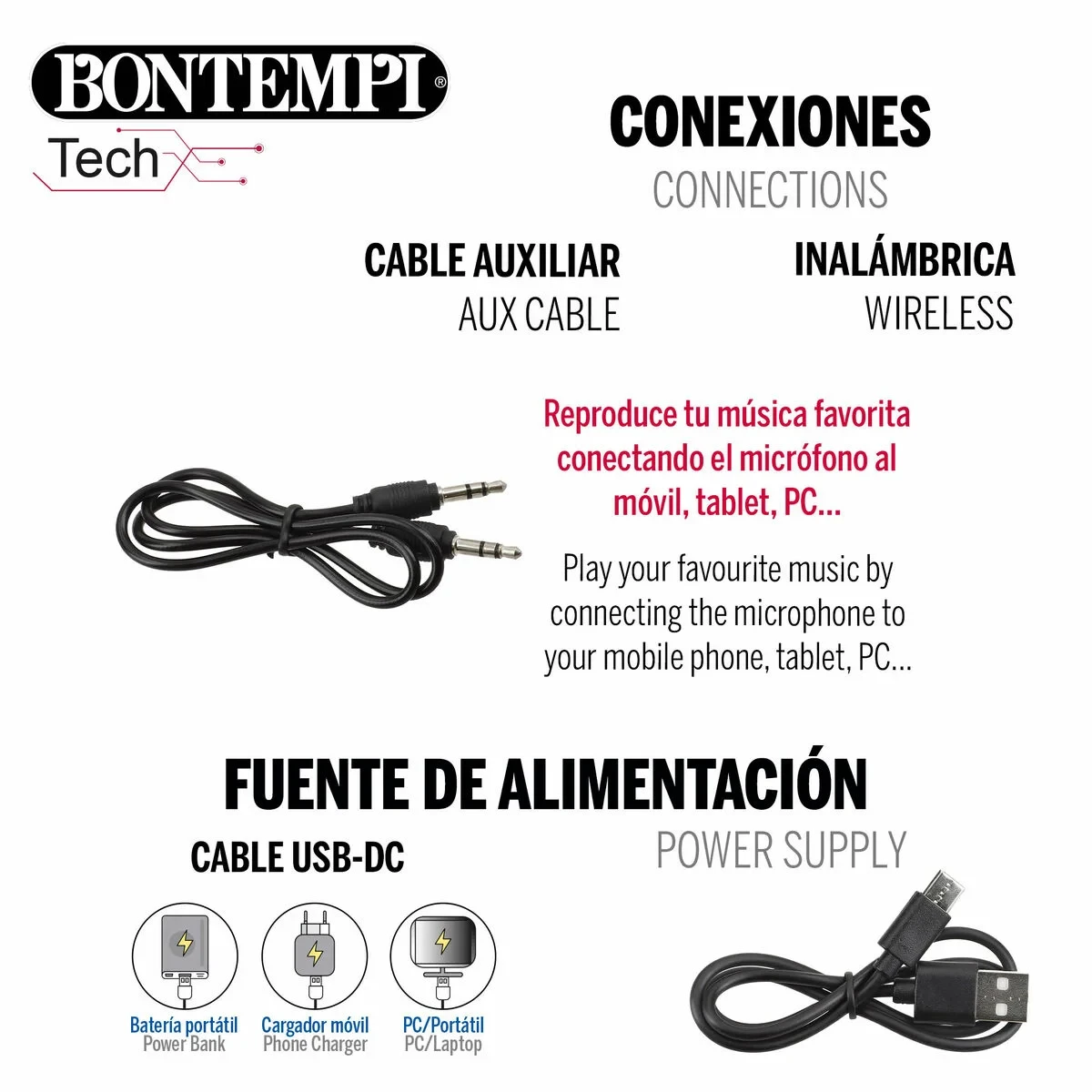 Micrófono Karaoke Bontempi