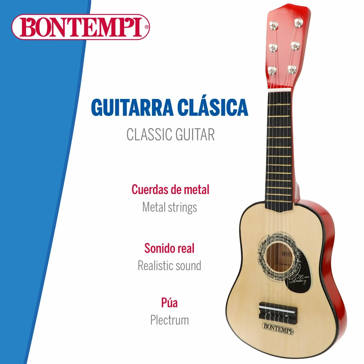 Guitarra Infantil Bontempi 19 x 55 x 6 cm (2 Unidades)