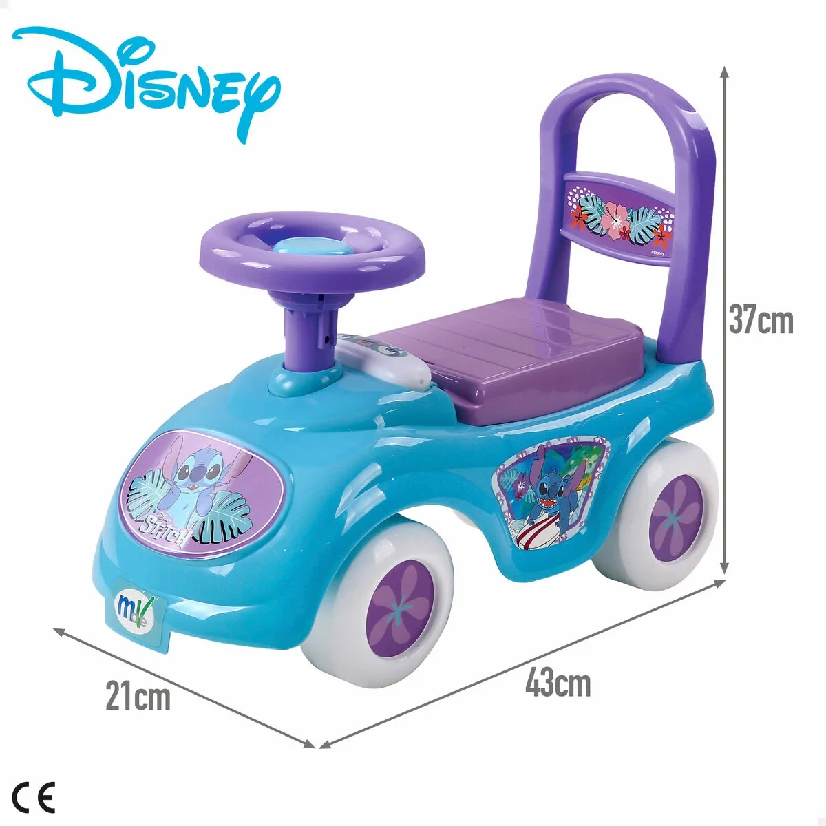 Correpasillos Stitch 43 x 37 x 21 cm (2 Unidades)