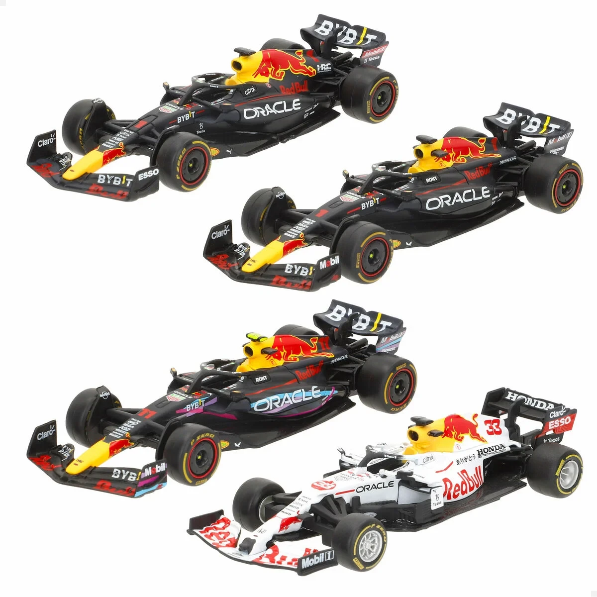 Coche de juguete Red Bull VERSTAP (4 Unidades)