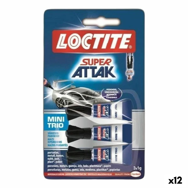 Adhesivo Instantáneo Loctite 1 g 3 Piezas (12 Unidades)