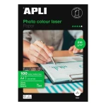 Papel Fotográfico Brillante Apli Clour Laser A4 100 Hojas (9 Unidades)