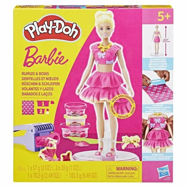 Juego Creativo de Plastilina Play-Doh Barbie Ruffles & Bows