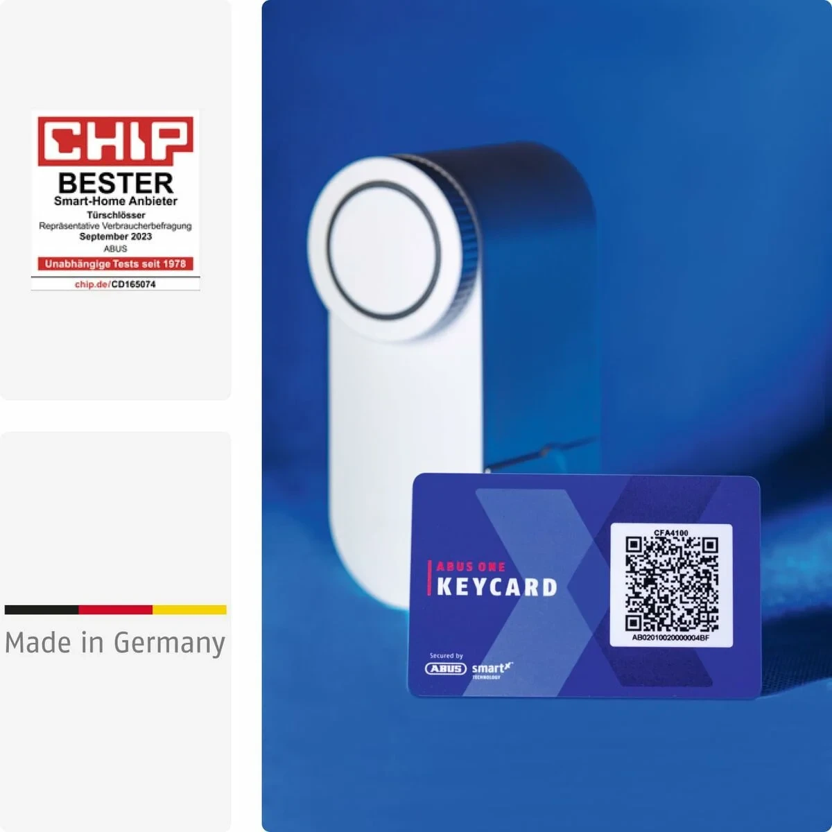 Cerradura Inteligente ABUS LOXERIS One CFA4100 W Blanco Negro