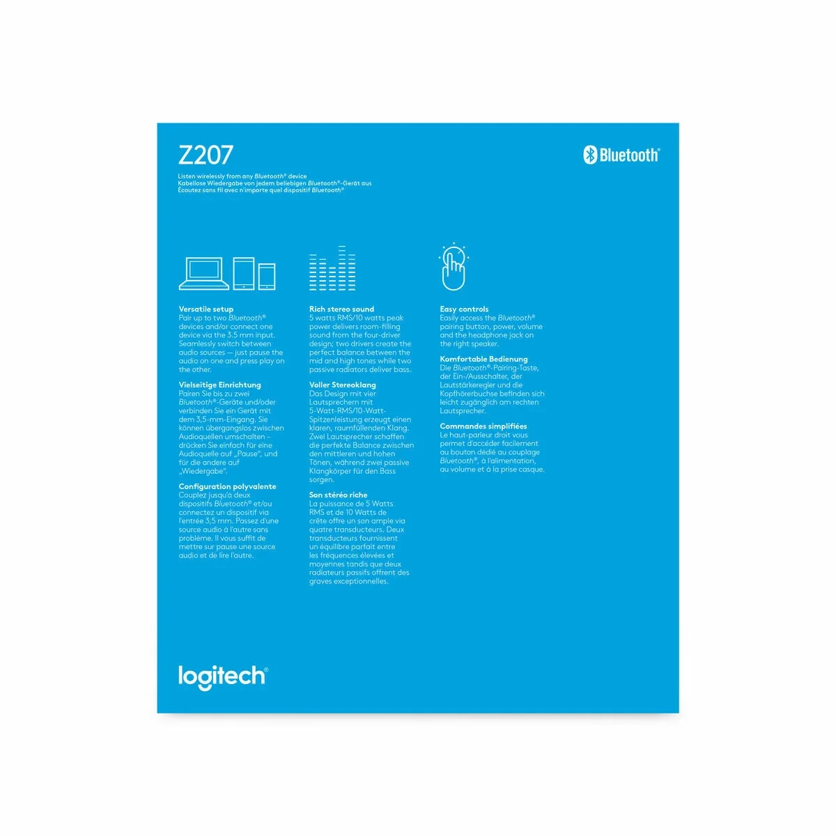 Altavoces Bluetooth Logitech 980-001292 5 W Blanco