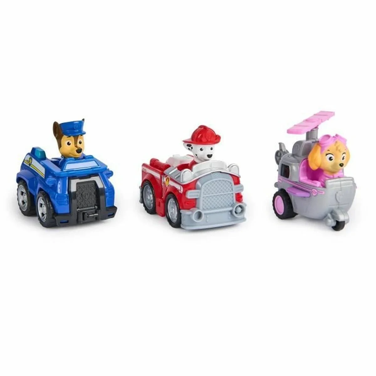 Accesorios para casa de Muñecas Spin Master PACK DE 3 VEHÍCULOS DE FRICCIÓN RETRO Paw Patrol Rojo