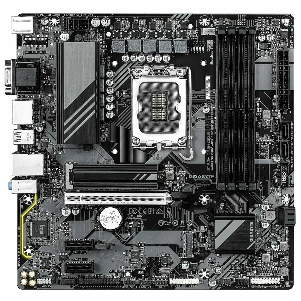 Placa Base Gigabyte B760M DS3H GEN5 INTEL B760 EXPRESS LGA 1700