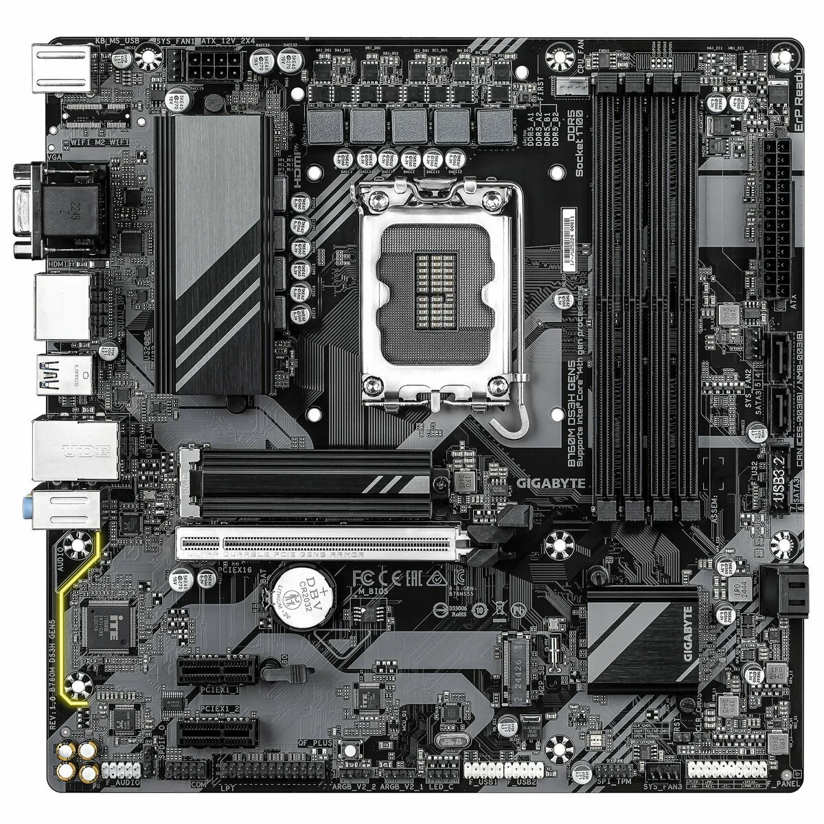 Placa Base Gigabyte B760M DS3H GEN5 INTEL B760 EXPRESS LGA 1700