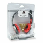 Auriculares con Micrófono Conceptronic CCHATSTARU2R Negro Rojo 2 m