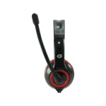 Auriculares con Micrófono Conceptronic CCHATSTARU2R Negro Rojo 2 m