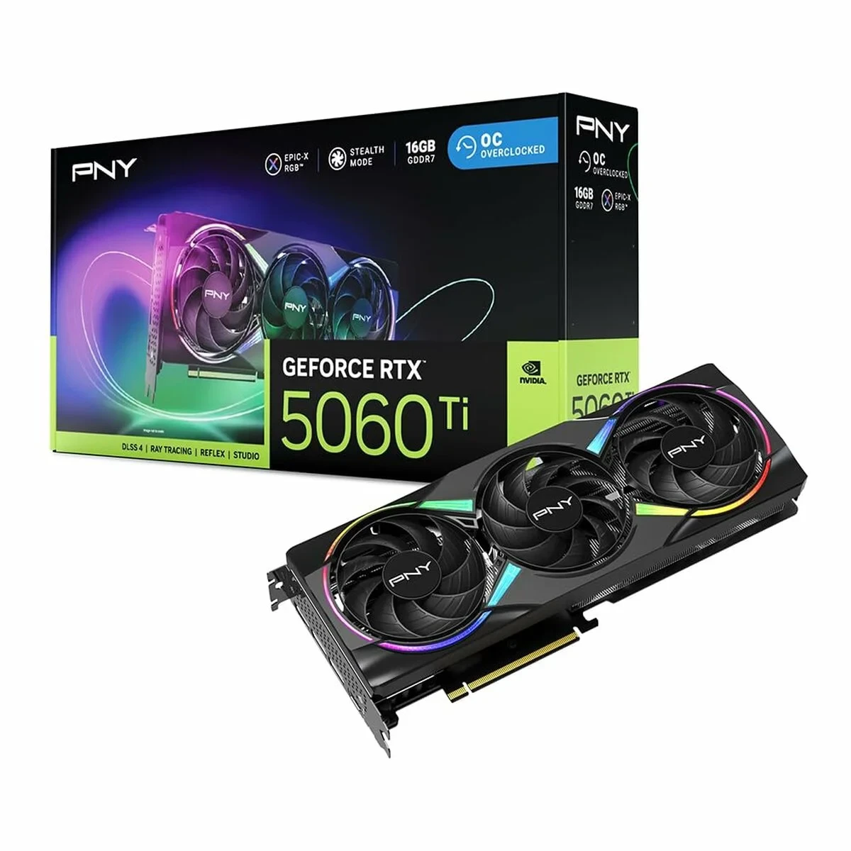 Tarjeta Gráfica PNY geforce rtx 5060 ti 16 GB GDDR7