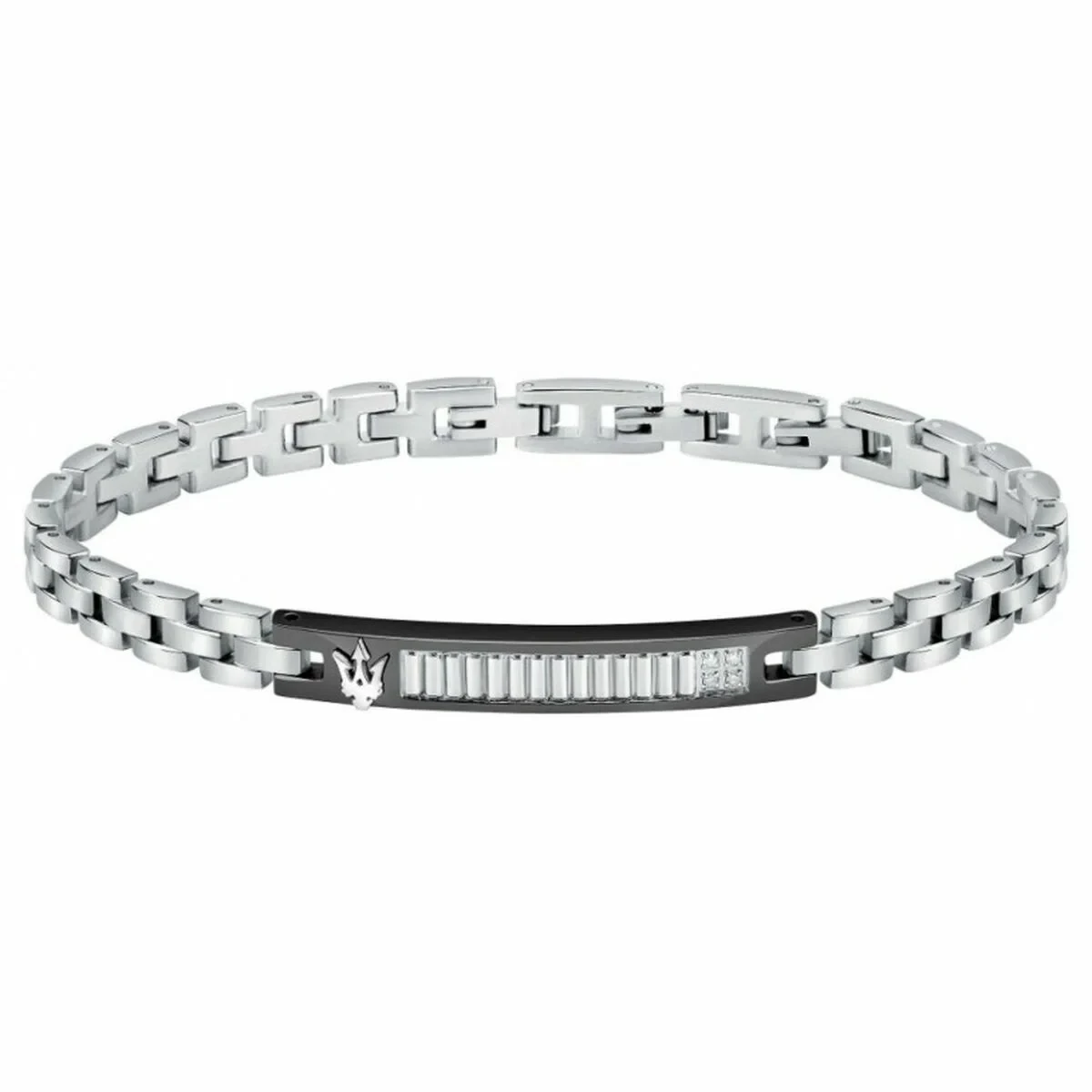 Pulsera Hombre Maserati Acero Inoxidable 21,5 cm Plateado