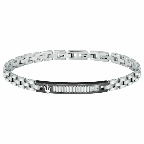Pulsera Hombre Maserati Acero Inoxidable 21,5 cm Plateado
