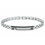 Pulsera Hombre Maserati Acero Inoxidable 21,5 cm Plateado