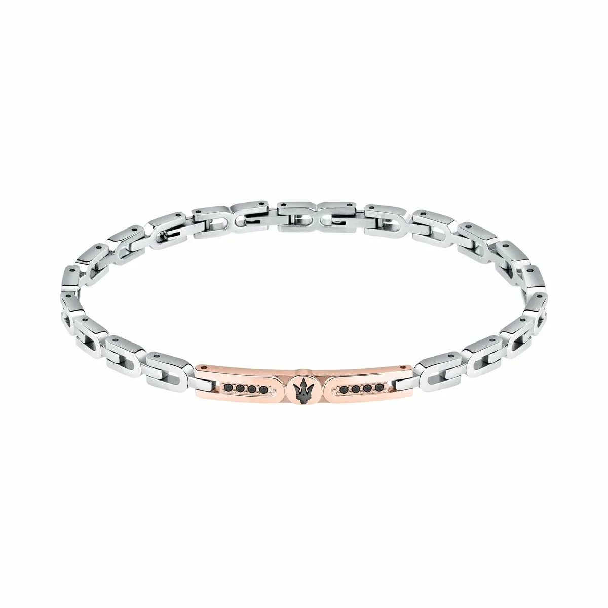 Pulsera Hombre Maserati Acero Inoxidable 21,5 cm Plateado