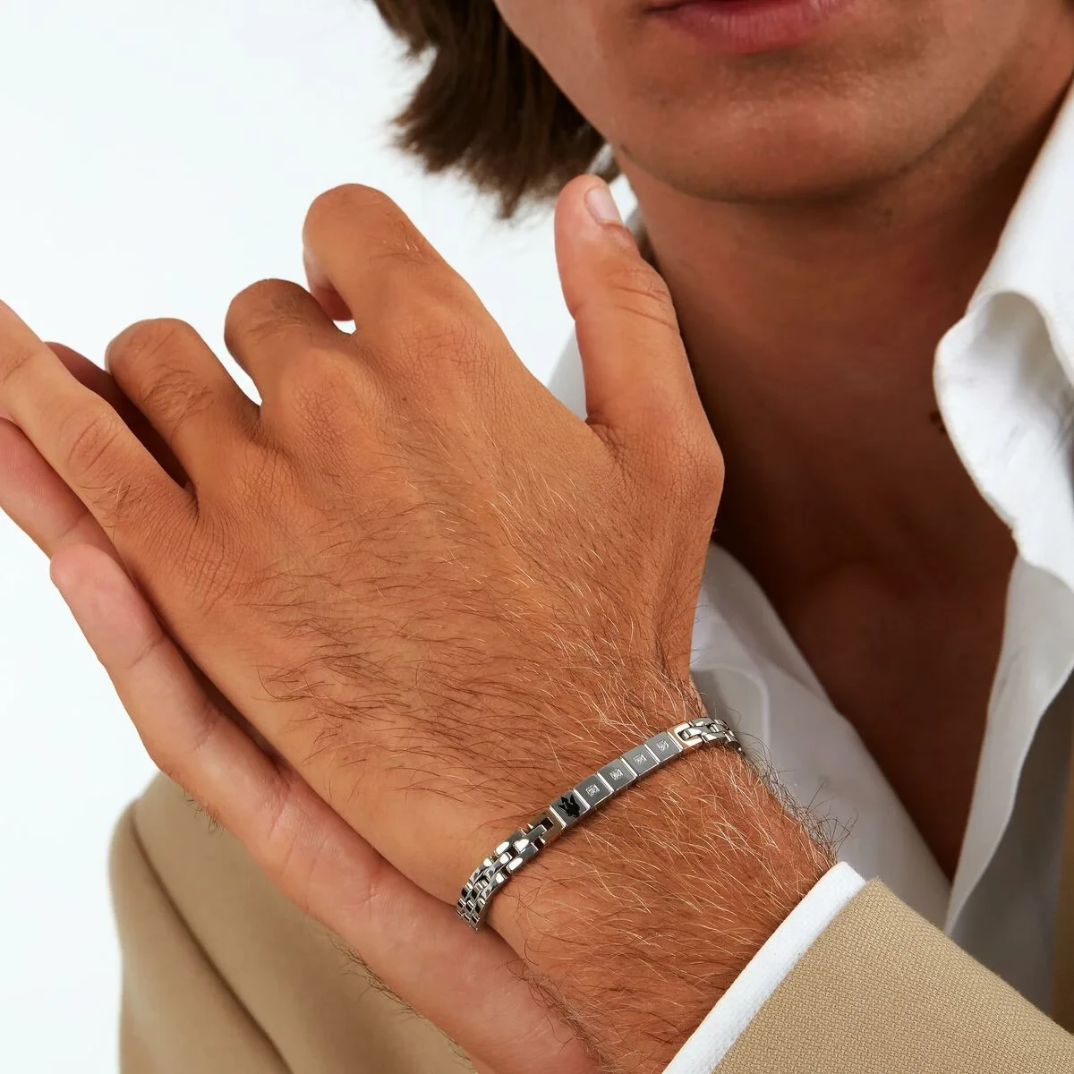 Pulsera Hombre Maserati JM423ATY19 Acero Inoxidable 21,5 cm