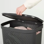 Cesto para la Ropa Sucia Curver INFINITY Gris Plástico 60 L 44 x 60 x 35 cm (6 Unidades)