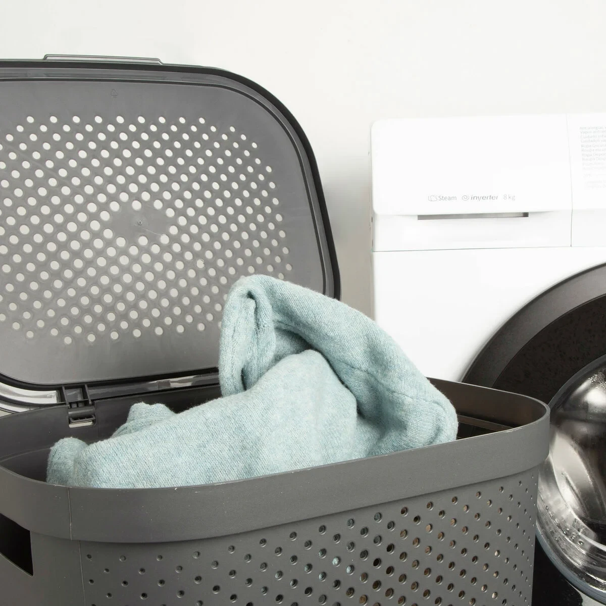 Cesto para la Ropa Sucia Curver INFINITY Gris Plástico 60 L 44 x 60 x 35 cm (6 Unidades)