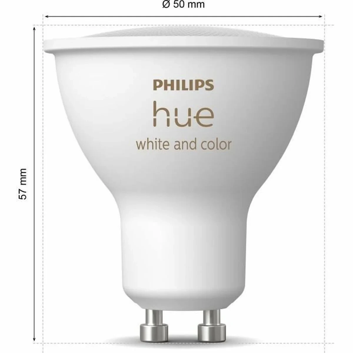 Bombilla LED Philips Blanco E GU10 400 lm 2 Unidades (6500 K)