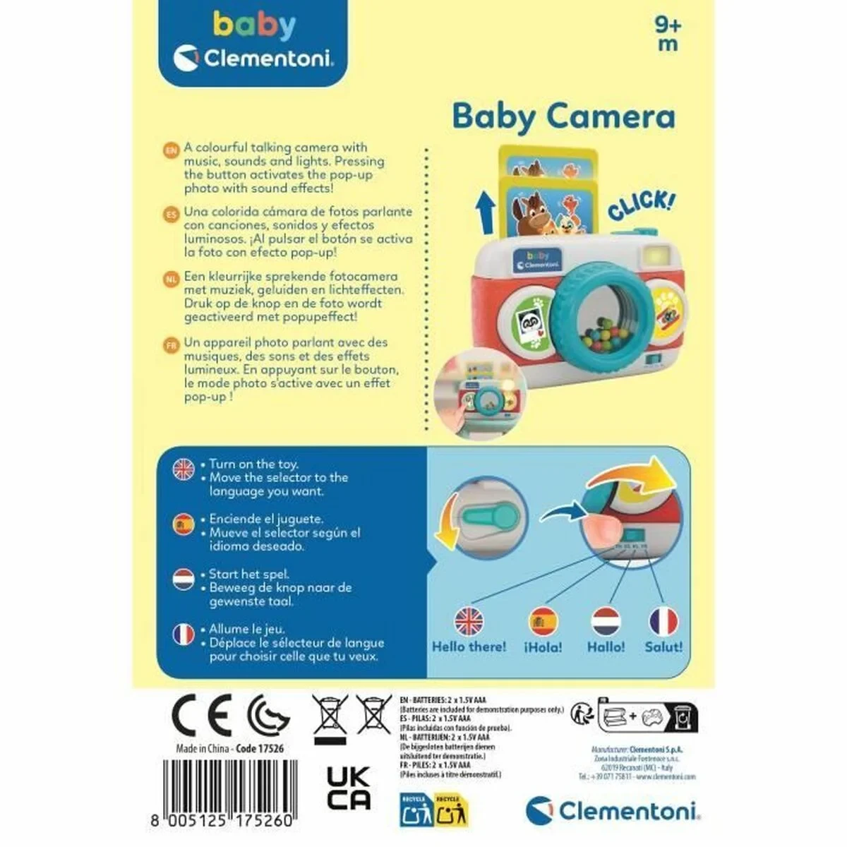 Juguete Interactivo para Bebés Clementoni