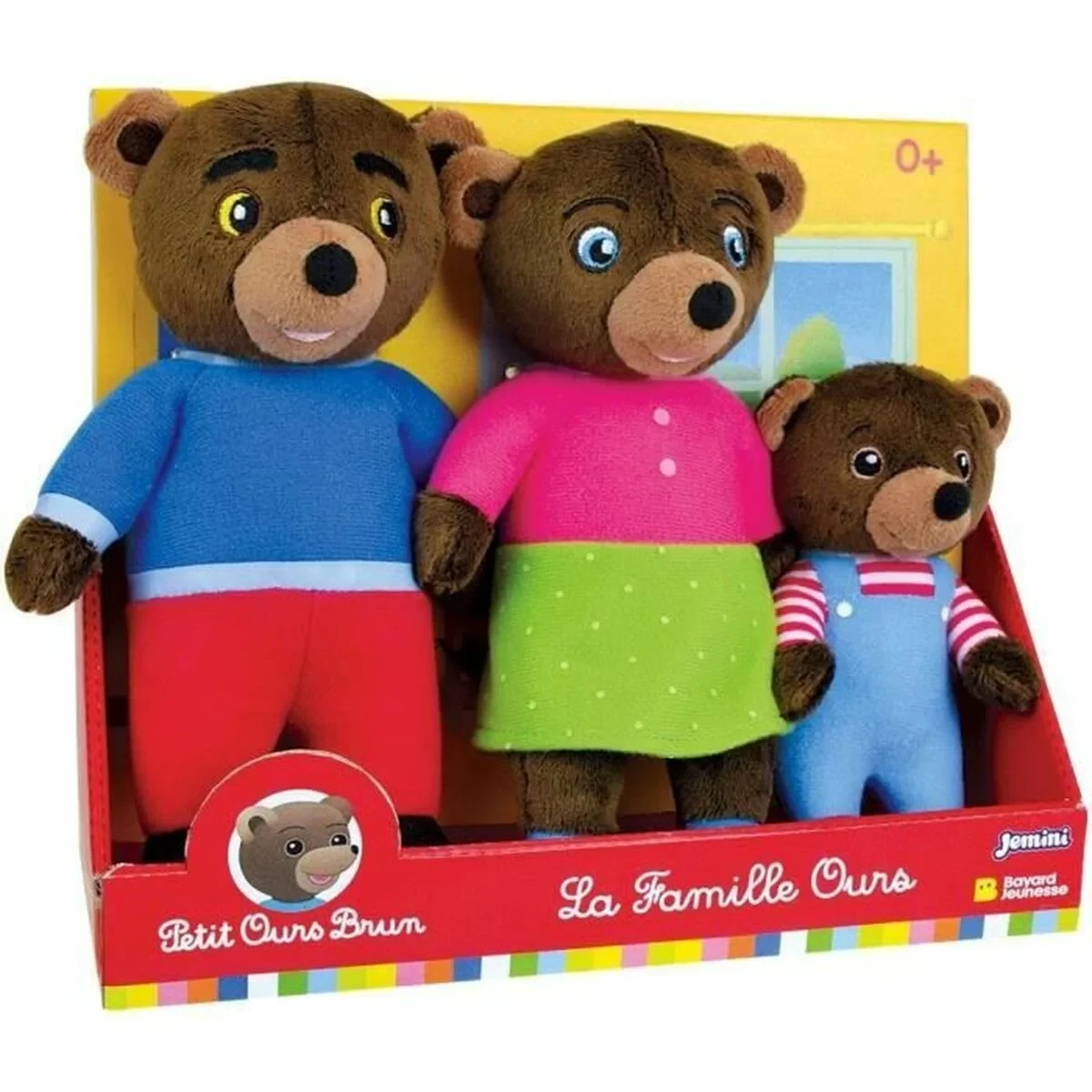 Peluche Jemini Marrón Felpa Oso (3 Piezas)