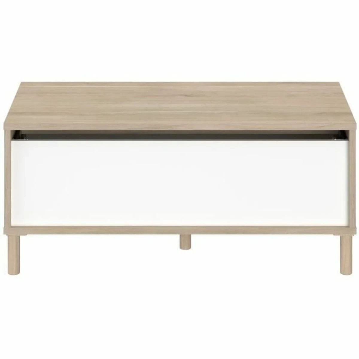 Mesa de Centro Elevable Parisot Blanco 100 x 50 x 43,6 cm