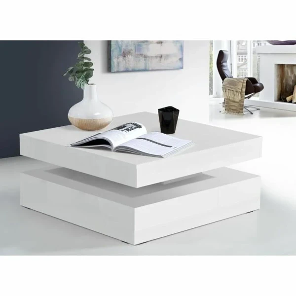 Mesa de Centro Blanco 78 x 78 x 36 cm