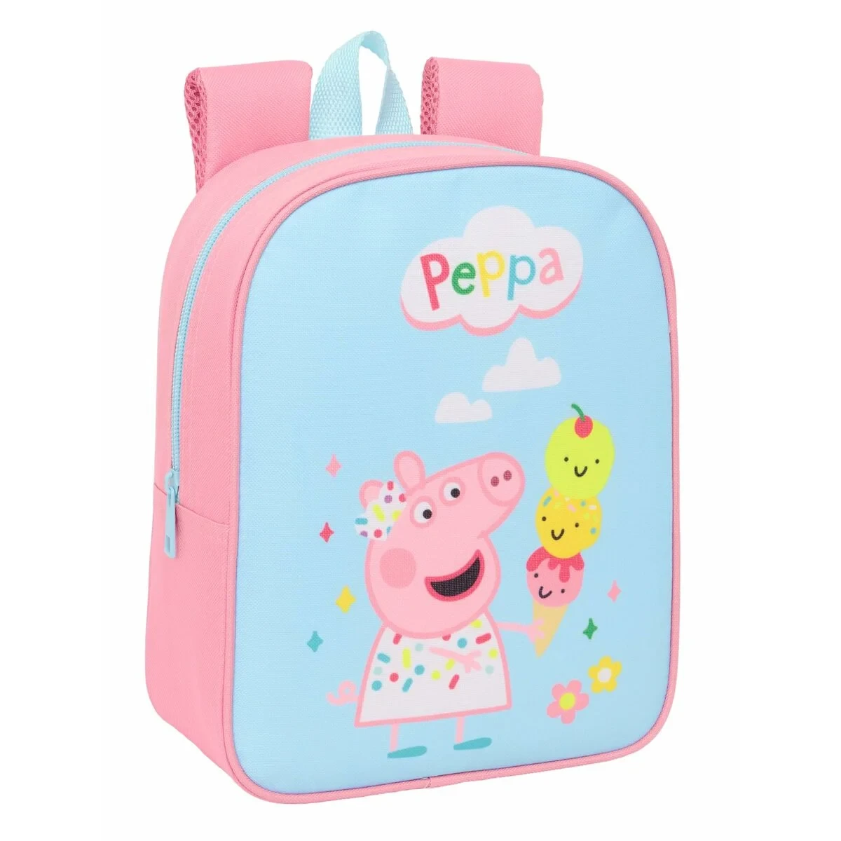 Mochila Escolar Peppa Pig Azul Rosa 22 x 27 x 10 cm