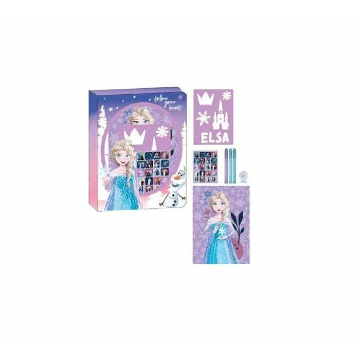 Set de Papelería Frozen Multicolor 8 Piezas