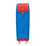 Plumier Triple Spidey Azul 12,5 x 19,5 x 5,5 cm 37 Piezas