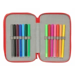 Plumier Triple Spidey Azul 12,5 x 19,5 x 5,5 cm 37 Piezas