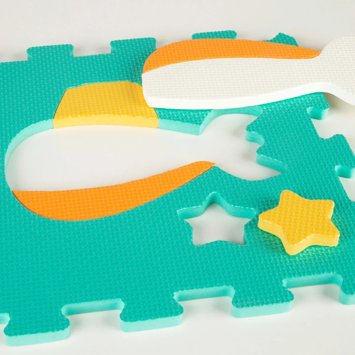 Alfombra de Puzzle Colorbaby Multicolor Plástico EVA 90 x 90 cm Vehículos 9 Piezas (4 Unidades)