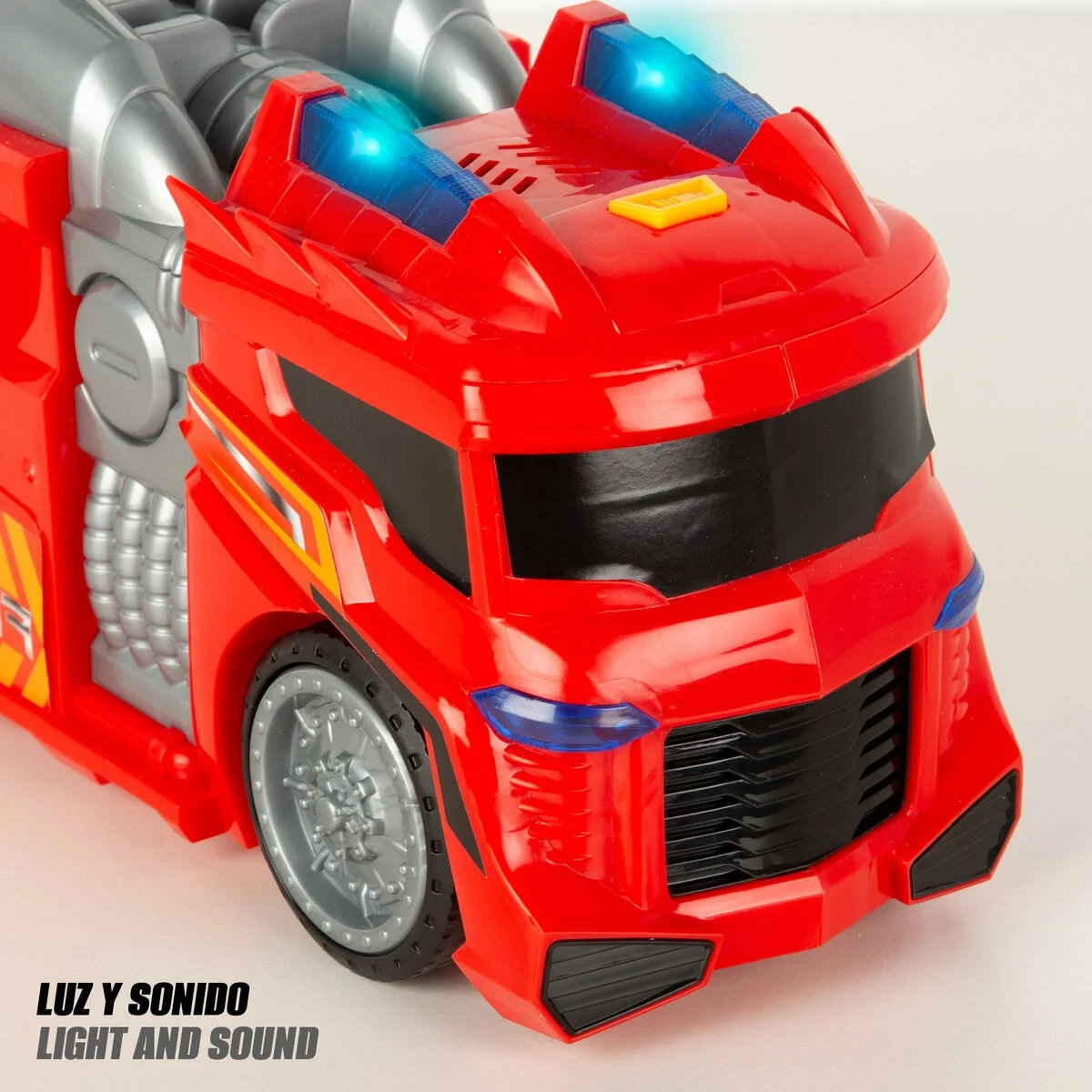 Camión de Bomberos Teamsterz Rojo Gris 30 x 16 x 13 cm (4 Unidades)